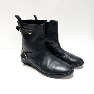 Joie Hoxton Black Leather Moto Boots